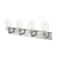 Z-Lite Savannah 4 Light Vanity, Brushed Nickel & Clear 462-4V-BN - alternate 4